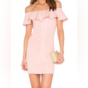 Capulet Pink Off-Shoulder Mini Dress